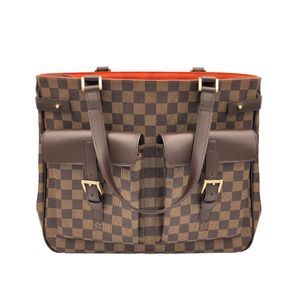 Louis Vuitton Uzes Damier Ebene Tote Bag Brown